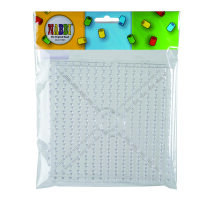 NABBI®Jumbo Beads Legeplatte  transparent, 2 Stk.