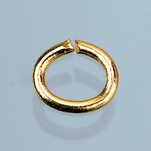 Ösen, oval klein, goldfarbig, 100 Stk. 4 x 6 mm