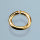 Ösen, oval klein, goldfarbig, 100 Stk. 4 x 6 mm