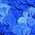Pailletten, rund, flach  blau hologramm, 40 g ø 6 mm