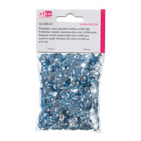 Pailletten, rund, gewölbt  hellblau, 40 g ø 6 mm