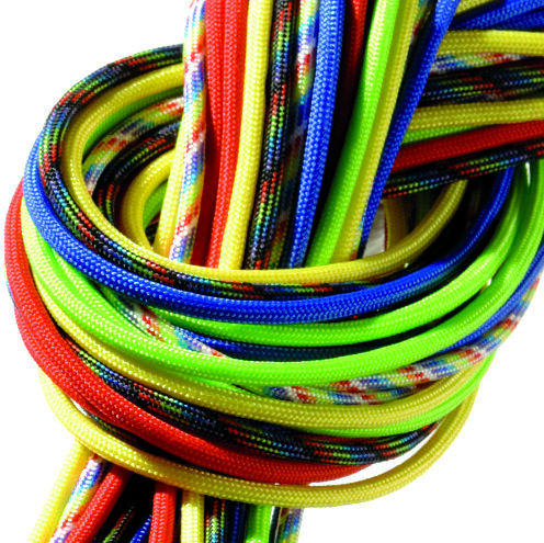 Paracord, sortiert, Farbmix 3, 6 Stk.