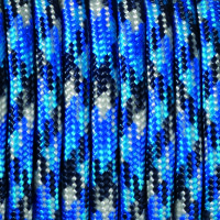 Paracord, Farbmix, blau 4 mm x 50 m