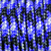 Paracord, Farbmix, schwarz lila weiß 2 mm x 50 m