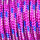 Paracord, Farbmix, fuchsia weiß blau 2 mm x 50 m