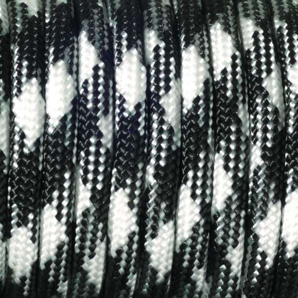Paracord, Farbmix, schwarz weiß, 1 Stk.
