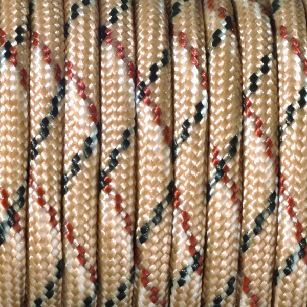 Paracord, Farbmix, beige 4 mm x 50 m
