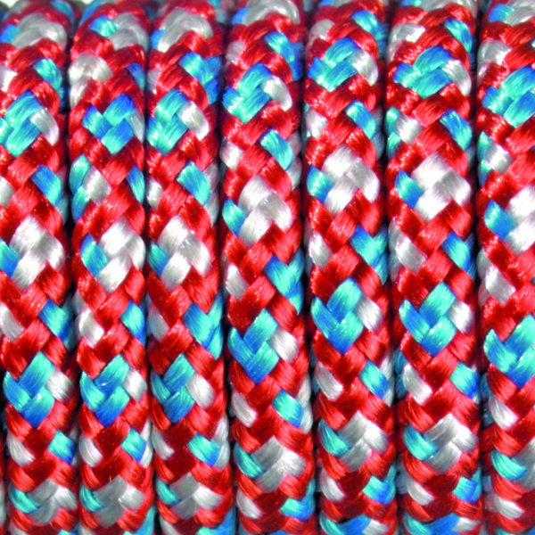 Paracord, Farbmix, rot türkis weiß, 1 Stk.