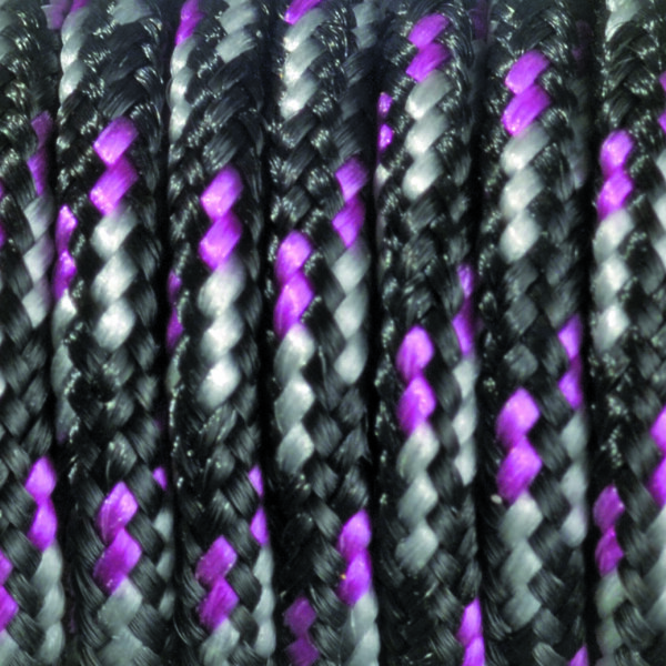 Paracord Farbmix schwarz weiß pink