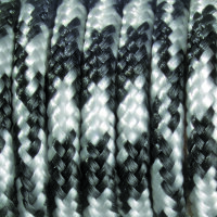 Paracord, Farbmix, schwarz weiß 2 mm x 50 m