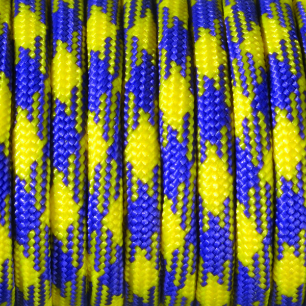 Paracord, Farbmix, gelb lila blau, 1 Stk.