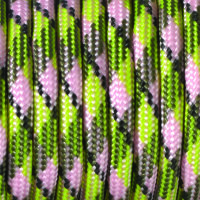 Paracord, Farbmix, grün pink 4 mm x 50 m