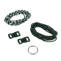 Paracord Starter Set, sortiert, schwarz weiß, 5 -...