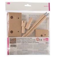 Perlenwebrahmen aus Holz  13 - teilig