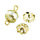 Perlkappen  goldfarbig, 30 Stk.