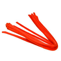 Pfeifenputzer  orange, 10 Stk. ø 8 mm / 50 cm
