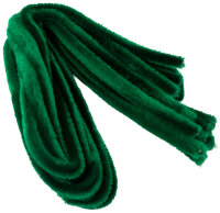 Pfeifenputzer  grün, 10 Stk. ø 8 mm / 50 cm