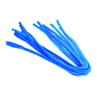 Pfeifenputzer  hellblau, 10 Stk. ø 8 mm / 50 cm
