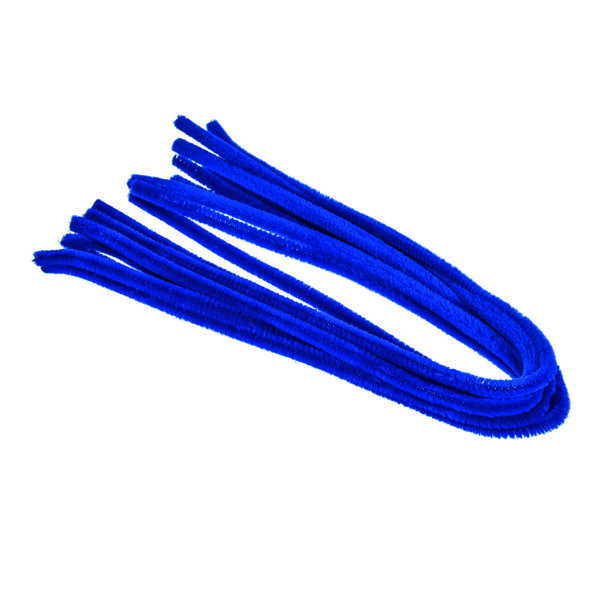 Pfeifenputzer  blau, 10 Stk. ø 8 mm / 50 cm