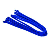 Pfeifenputzer  blau, 10 Stk. ø 8 mm / 50 cm