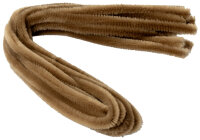 Pfeifenputzer  hellbraun, 10 Stk. ø 8 mm / 50 cm