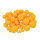 Pompons, für Dekorationen, gelb, 75 Stk.