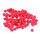 Pompons  rot, 100 Stk. 7 mm