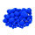 Pompons, für Dekorationen, blau, 75 Stk.