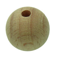 Rohholzkugeln, gebohrt, roh,18 mm ø 4 mm, 16 Stk.