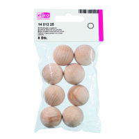 Rohholzkugeln, ungebohrt, ø 25 mm, 8 Stk.