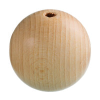 Rohholzkugeln, gebohrt, roh, 70 mm ø 10 mm, 5 St.