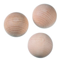 Rohholzkugeln, ungebohrt, ø 40 mm, 3 Stk.