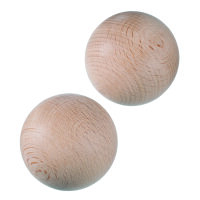 Rohholzkugeln, ungebohrt, ø 50 mm, 2 Stk.