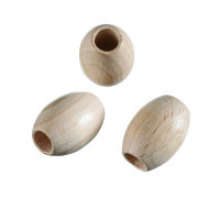 Rohholzoliven, gebohrt, roh 22 x 30 mm ø 10 mm 50 St
