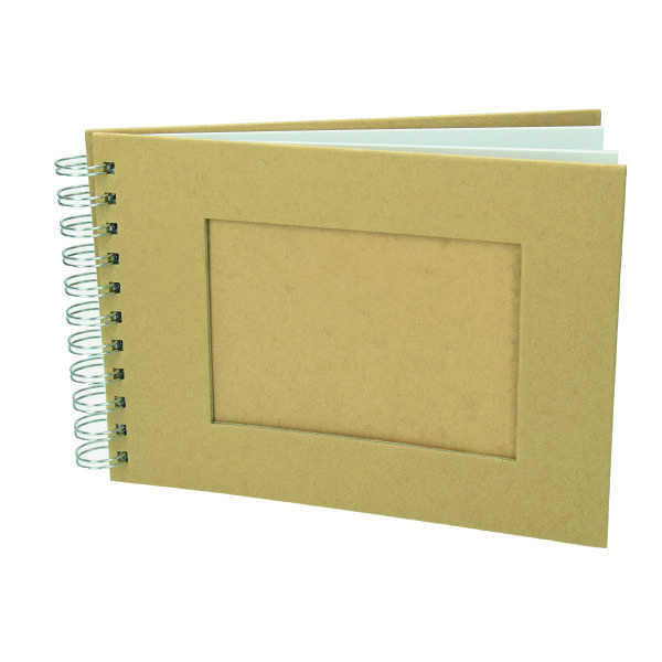 Sammelalbum für Scrapbooking, Rechteck, braun, 25 Bogen/190 g/m²