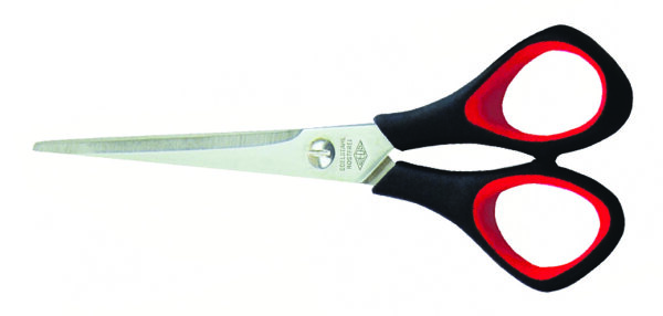 Schere Universal  schwarz / rot