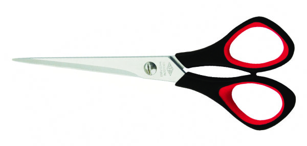 Schere Universal Linkshänder  schwarz / rot