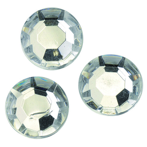 Schmucksteine Acryl facettiert, Chatonrosen, kristall, 500 Stk.