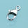Schmuckteil, Karabiner 925, 925er Silber, 1 Stk.