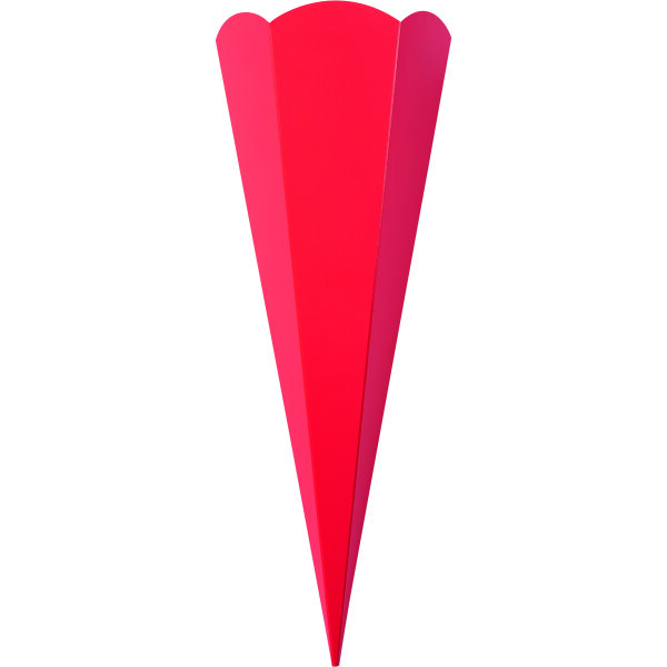 Schultütenzuschnitt glatt  rot, 400g/m²