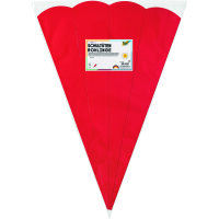 Schultütenzuschnitt glatt  rot, 400g/m²