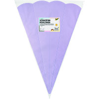 Schultütenzuschnitt glatt  flieder, 400g/m²