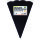 Schultütenzuschnitt glatt  schwarz, 400g/m²