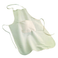Schürze Baumwolle, mit Tasche, natur, 105 g/m²