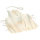 Schürze Baumwolle, mit Tasche, natur, 105 g/m²