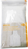 Schürze Baumwolle, mit Tasche, weiß, 105...
