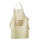 Schürze Baumwolle, mit Tasche, natur, 270 g/m²