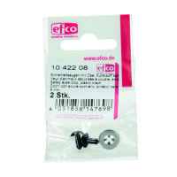 Sicherheitsaugen, Kunststoff, schwarz, 8 mm 2 Stk.