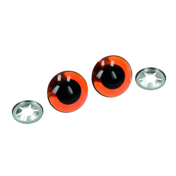Sicherheitsaugen, Kunststoff, braun, 20 mm 50 Stk.