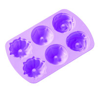 Silikonform, Mini Kuchen  6 - fach